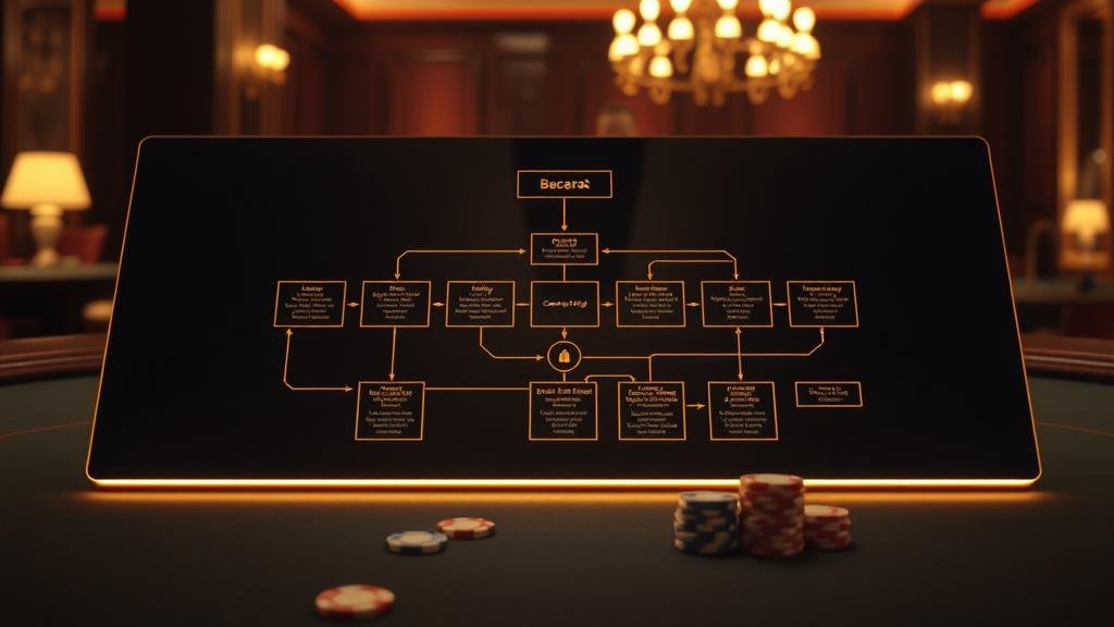 หน้าจอการบันทึกผลบาคาร่าบนแท็บเล็ต