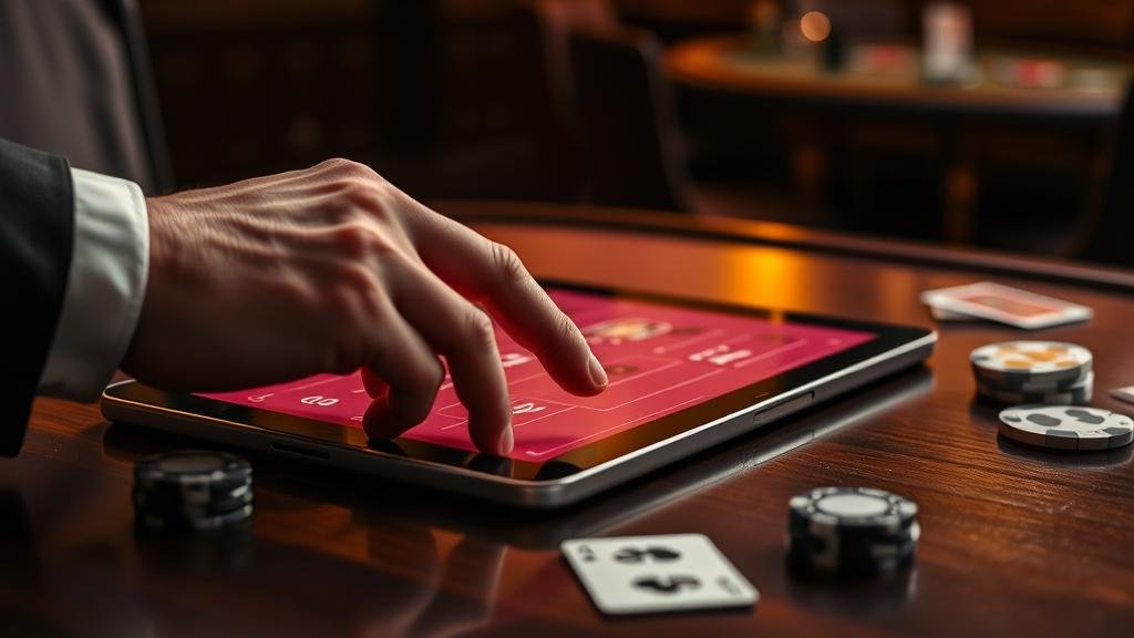 การวางเดิมพันบาคาร่าบน iPad