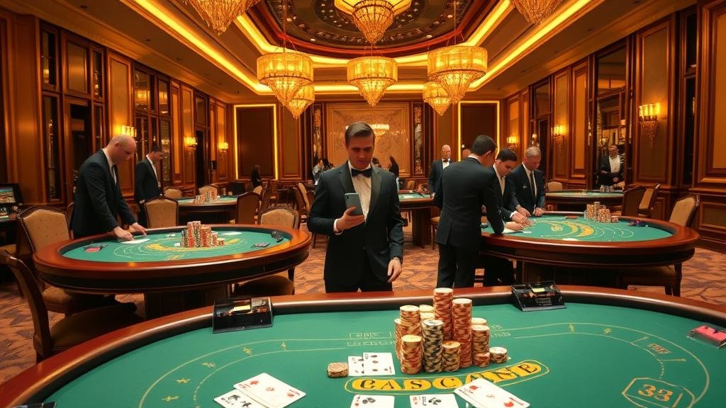 โต๊ะบาคาร่าสไตล์มาเก๊าที่หรูหรา