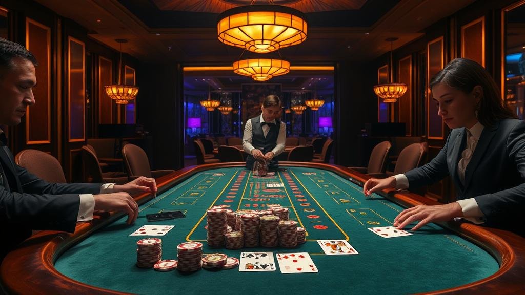 ตัวอย่างการแสดงผลเค้าไพ่บาคาร่า