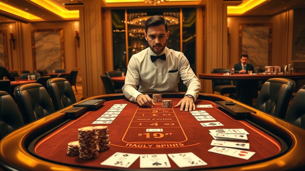 ดีลเลอร์สาวสวยในห้องบาคาร่า Sexy