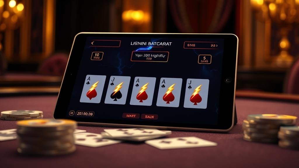 การเล่นบาคาร่าสายฟ้าบนมือถือ