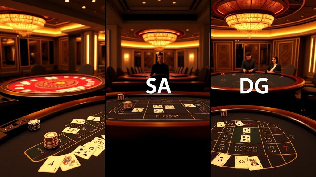 สรุปเทคนิคเลือกห้องบาคาร่า AE, SA, DG: อัตราจ่ายสูง ฝากถอนง่าย ทำกำไรสุดสัปดาห์
