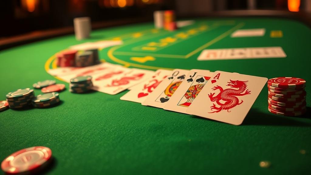 ตัวอย่างเค้าไพ่บาคาร่า มังกร และ ปิงปอง