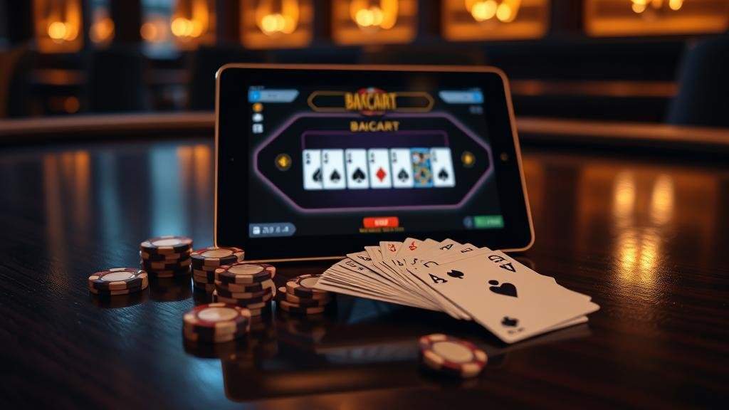 ตารางกลยุทธ์บาคาร่า: ถนนไม้ขีด และระบบ Martingale บนแท็บเล็ต