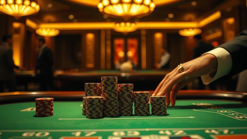 หน้าจอแสดงตารางบาคาร่าพร้อมอัตราจ่ายต่างๆ