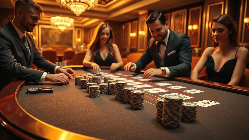 ภาพแสดงชัยชนะในเกมบาคาร่า