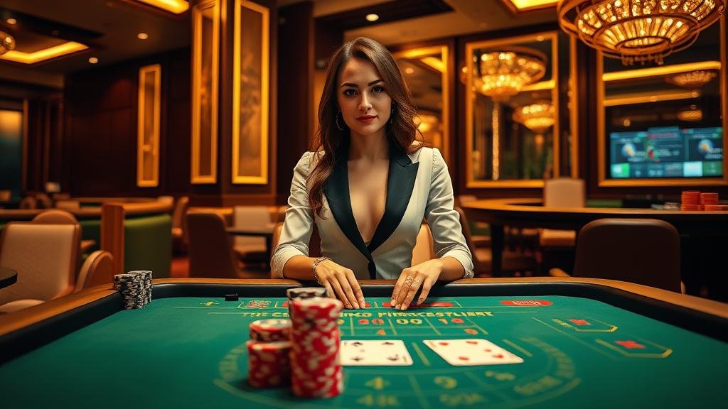 ดีลเลอร์สาวสุดเซ็กซี่ในห้อง Sexy Baccarat