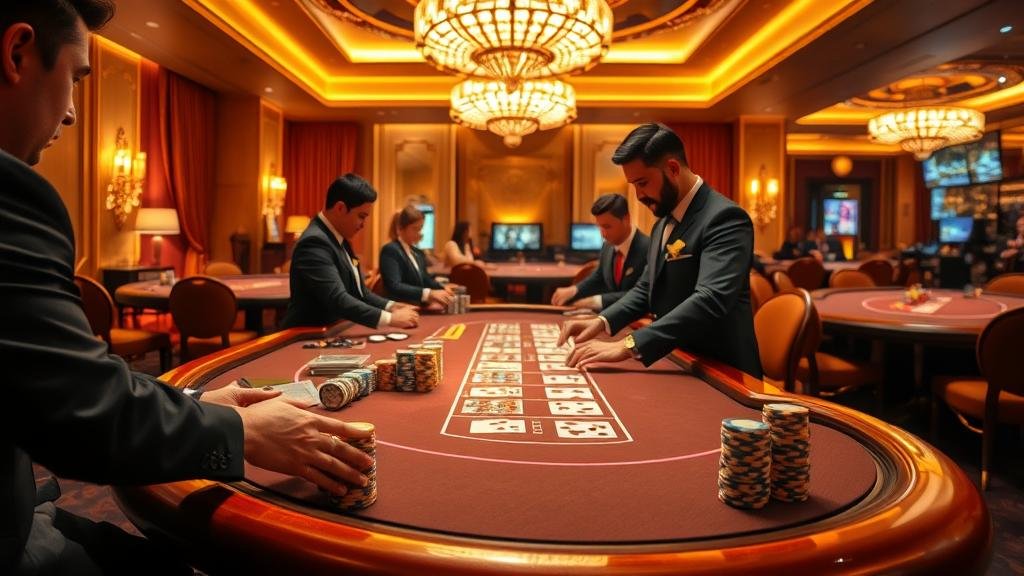 การอ่านเค้าไพ่บาคาร่าบนหน้าจอ