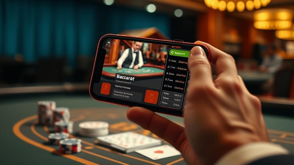 การบันทึกผลบาคาร่าบนแท็บเล็ต iOS