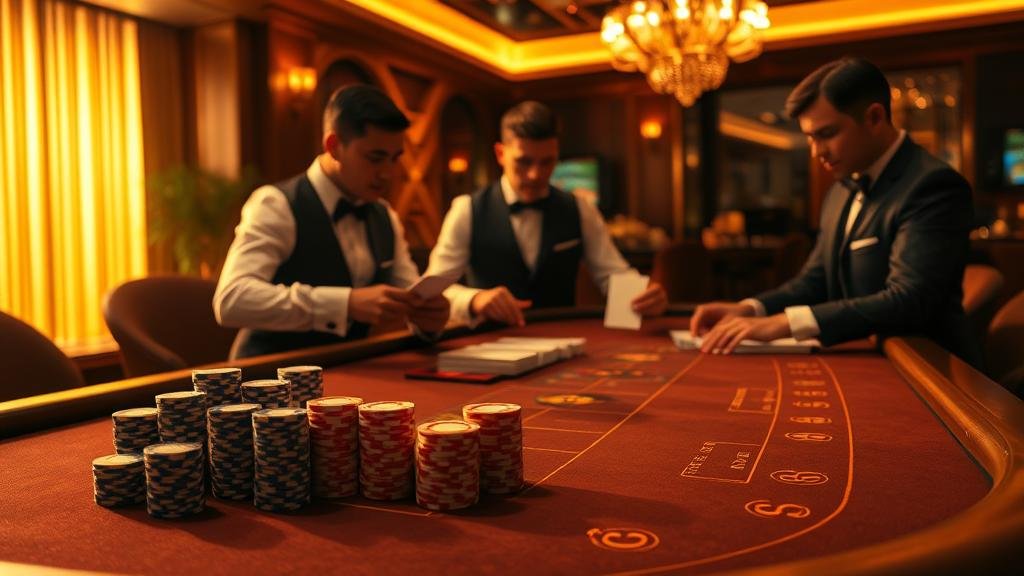 หน้าจอเกมบาคาร่า EBET แสดงสถิติและเค้าไพ่