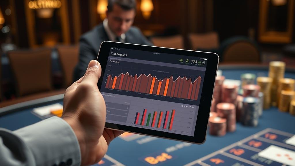 กราฟแสดงเค้าไพ่บาคาร่าและเปอร์เซ็นต์ความน่าจะเป็น