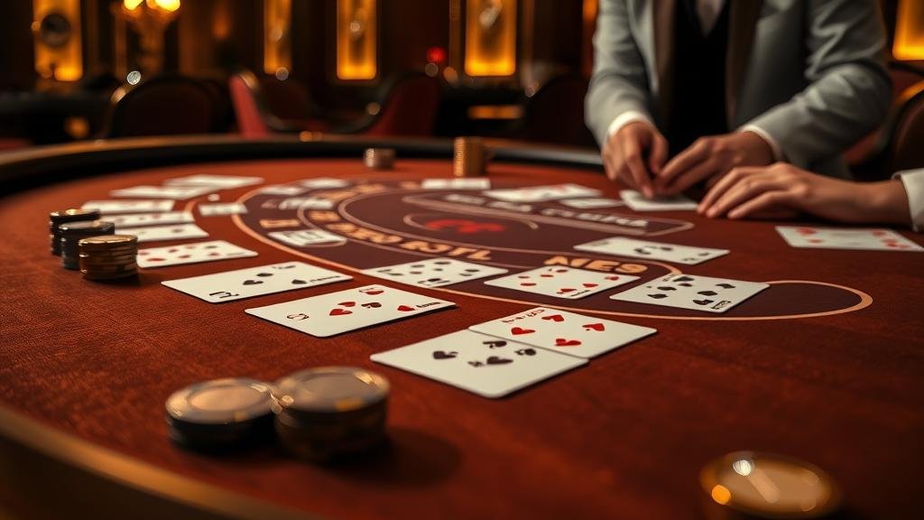 หน้าจอเกมบาคาร่า Ezugi พร้อมการแสดงเค้าไพ่