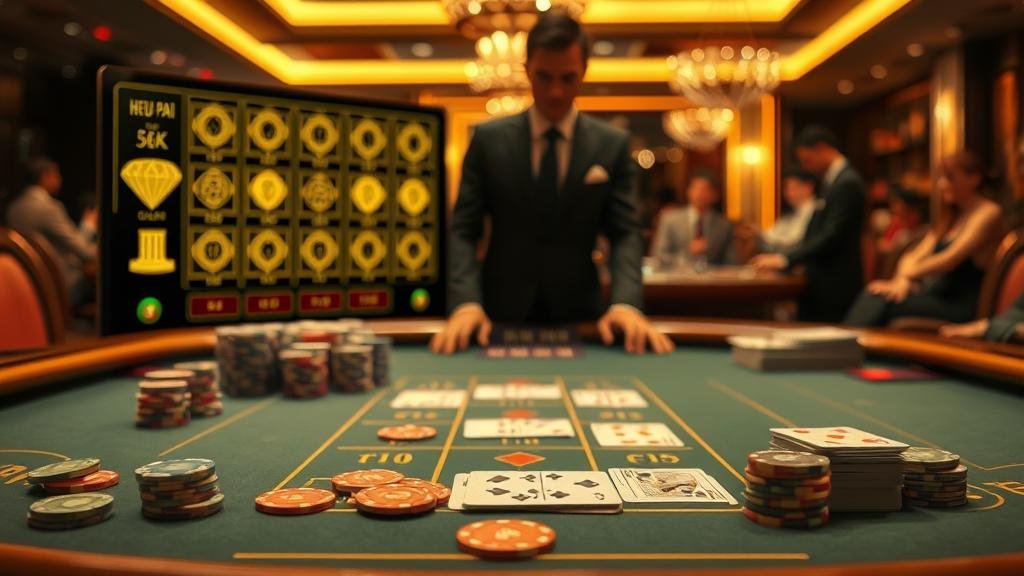 หน้าจอจำลองเกมบาคาร่าไลฟ์สปีดพร้อมตารางเค้าไพ่