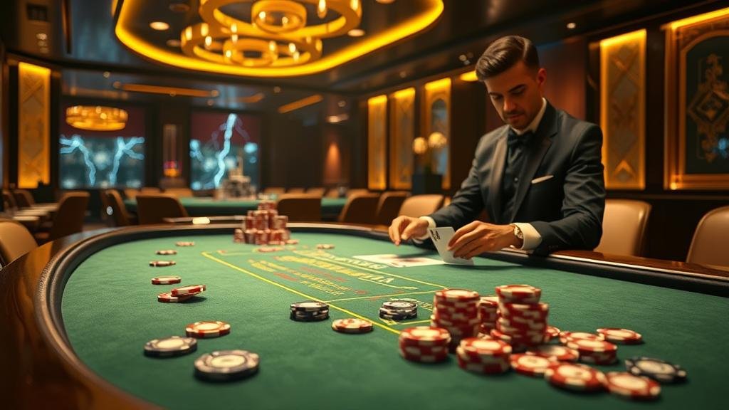 ตัวอย่างเค้าไพ่ถนนไม้ขีดในบาคาร่า