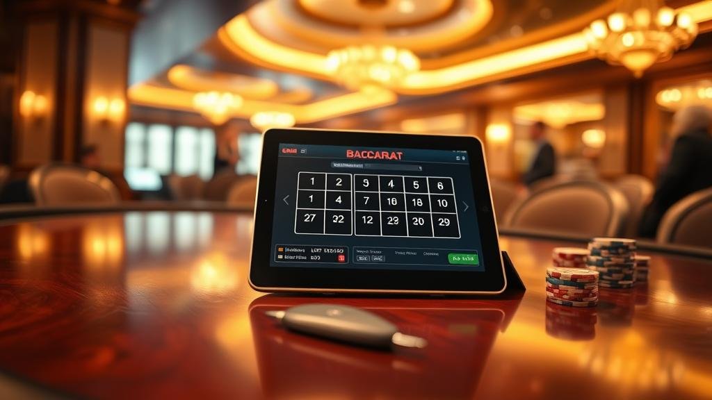 การวิเคราะห์สถิติบาคาร่าบนแท็บเล็ต