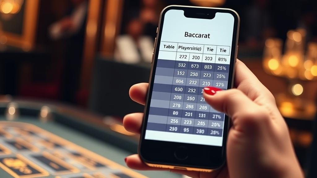 การบันทึกผลการเล่นบาคาร่า