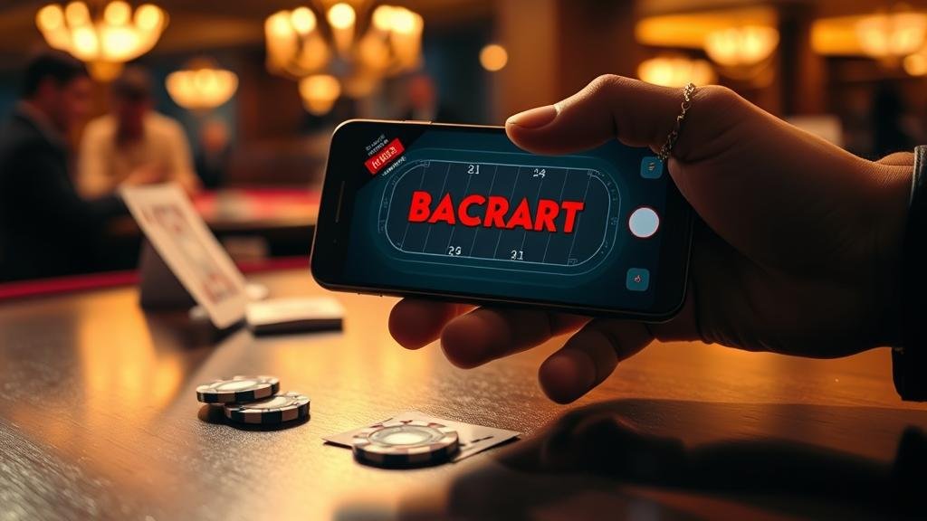 กราฟแสดงผลกำไรจากการเล่นบาคาร่าบนมือถือ