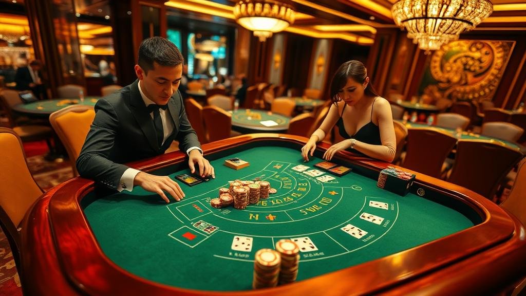 อินเทอร์เฟซเกมบาคาร่า LuckyStreak ที่ทันสมัย