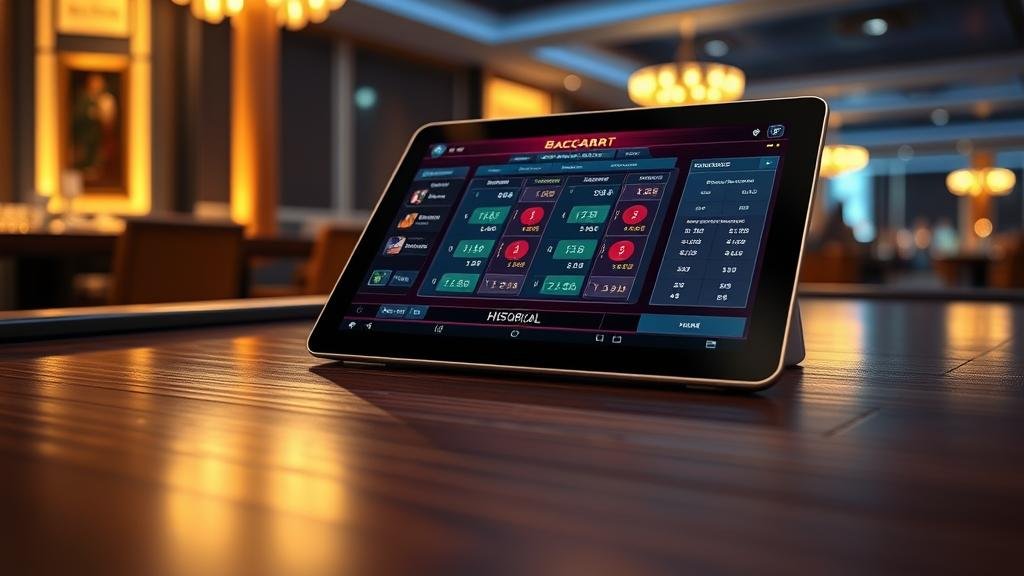 มือถือแสดงผลเกมบาคาร่าพร้อมการเดิมพันที่ชนะ