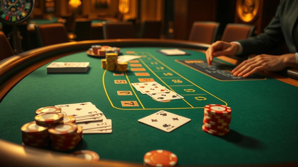 หน้าจอแท็บเล็ตแสดงเกมบาคาร่า