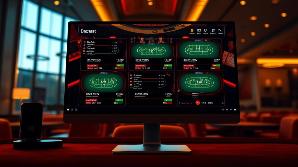 การวิเคราะห์สถิติบาคาร่าบนแท็บเล็ต