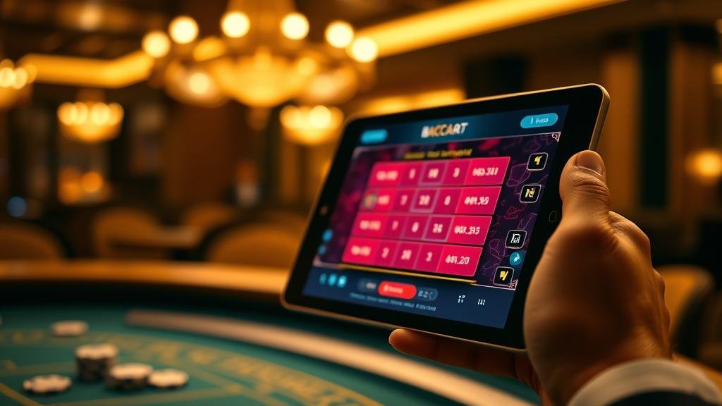 การวิเคราะห์บาคาร่าหลายโต๊ะบนแท็บเล็ต