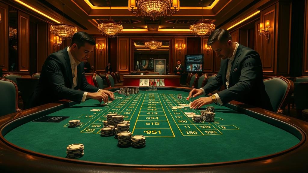 หน้าจอเกมบาคาร่า Ezugi พร้อมสถิติ