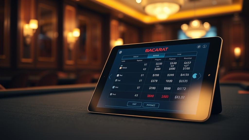 แผนภาพกลยุทธ์บาคาร่า แสดงสูตรและสถิติ