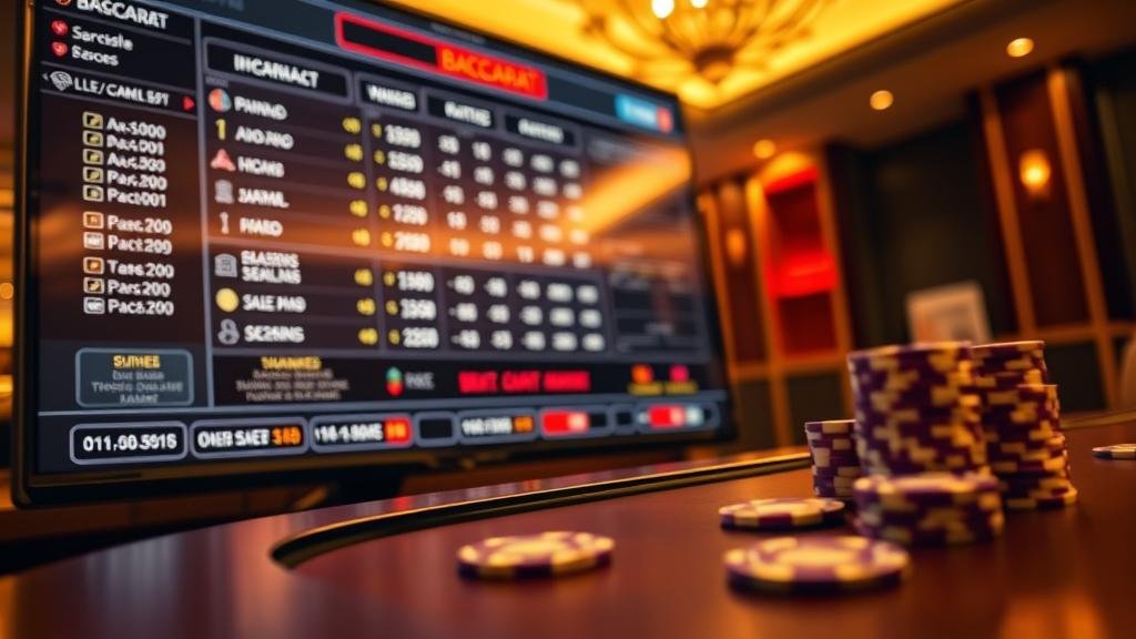 การวางเดิมพันในเกมบาคาร่า