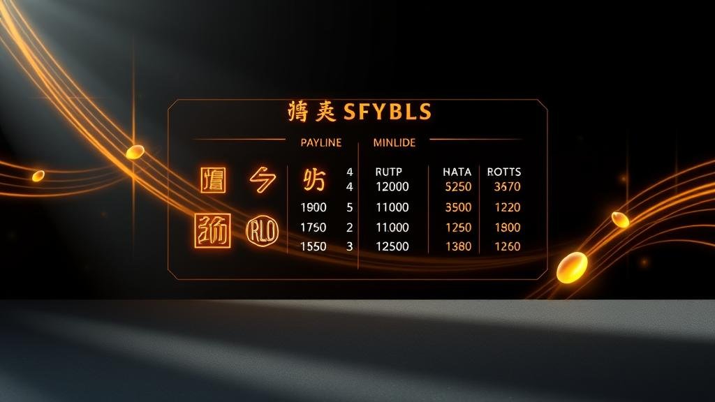 หน้าจอแสดง Paytable และการคำนวณ RTP บนสล็อตออนไลน์