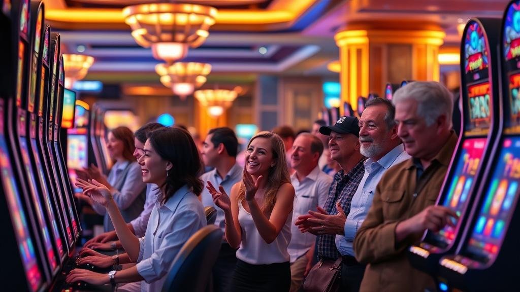 หน้าจอเกมสล็อตมือถือพร้อมปุ่มหมุนเทอร์โบ