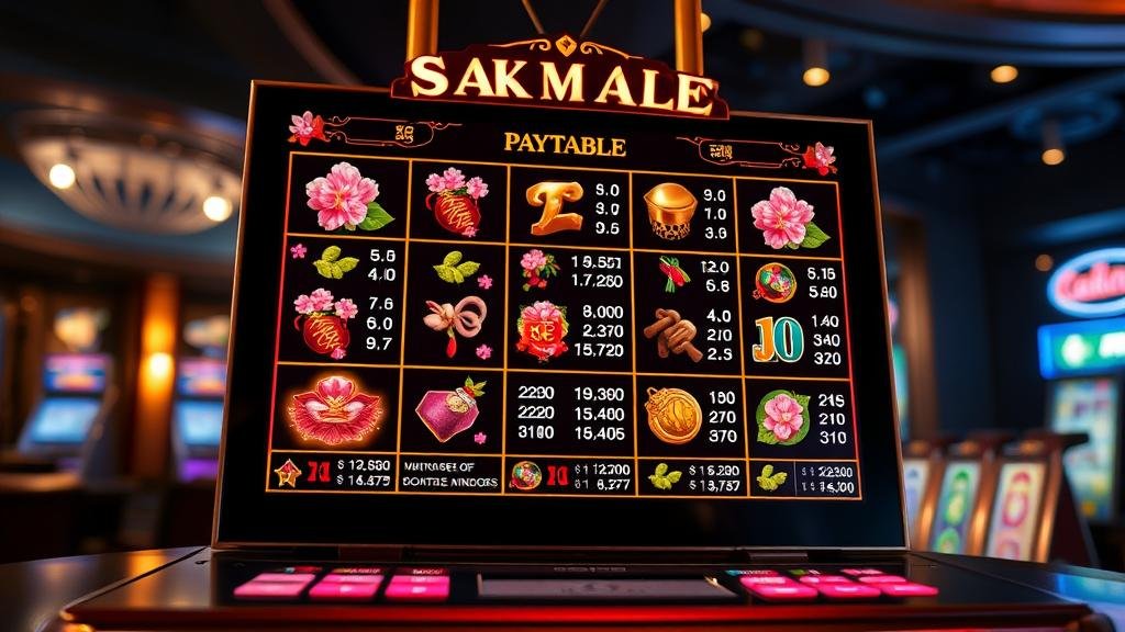 เจาะลึก! วิธีเช็คเพย์เทเบิล สล็อต ดอกซากุระ เพิ่มโอกาสชนะ