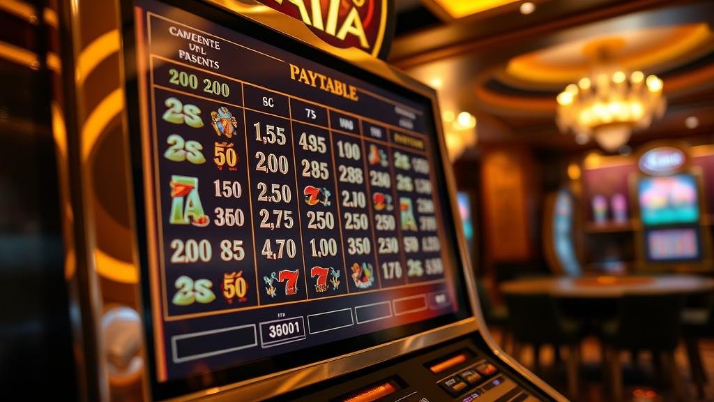 ตัวอย่างรูปแบบเพย์ไลน์ในเกมสล็อต