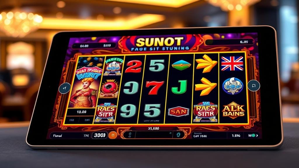 หน้าจอแสดงเพย์เทเบิลสล็อตพร้อมรายละเอียด