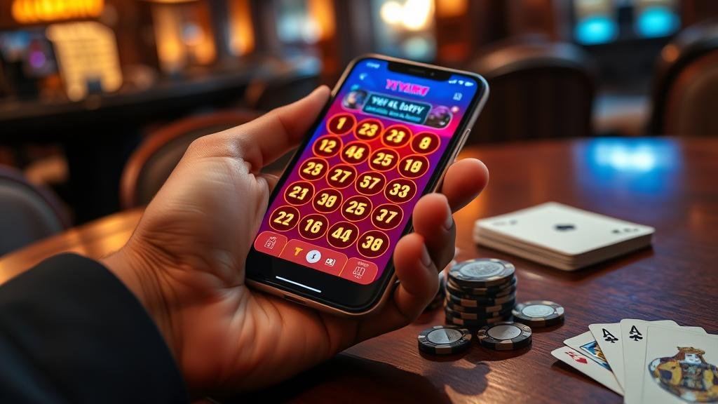 หน้าจอแสดงผลหวยยี่กีพร้อมตัวเลขชนะ