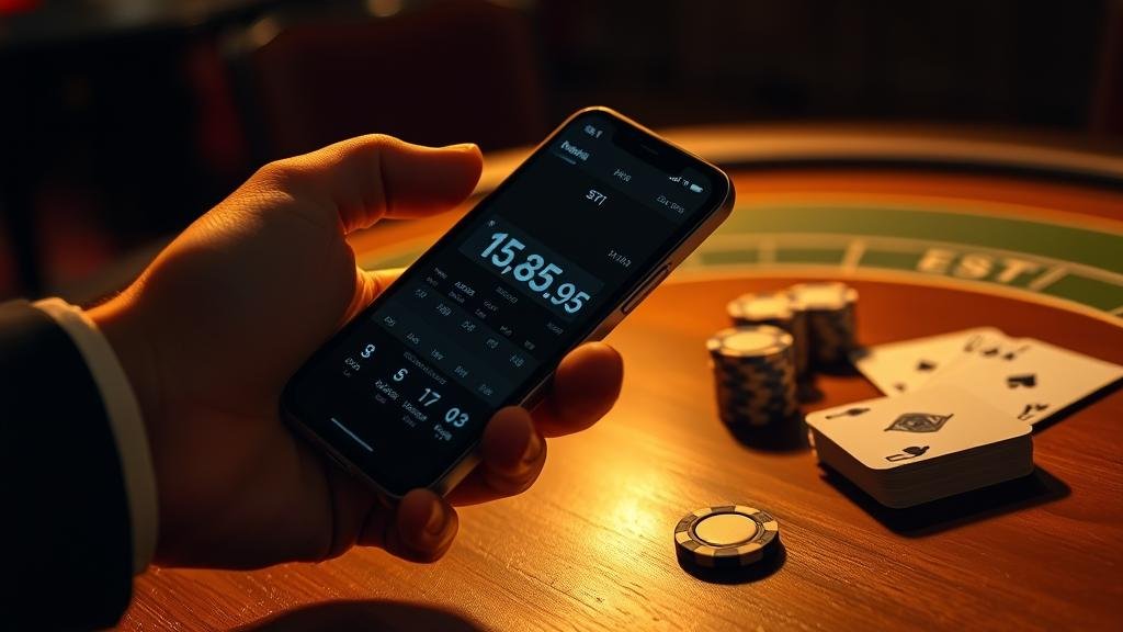 หน้าจอแสดงผลหวยหุ้นสิงคโปร์บนแอปพลิเคชัน iOS