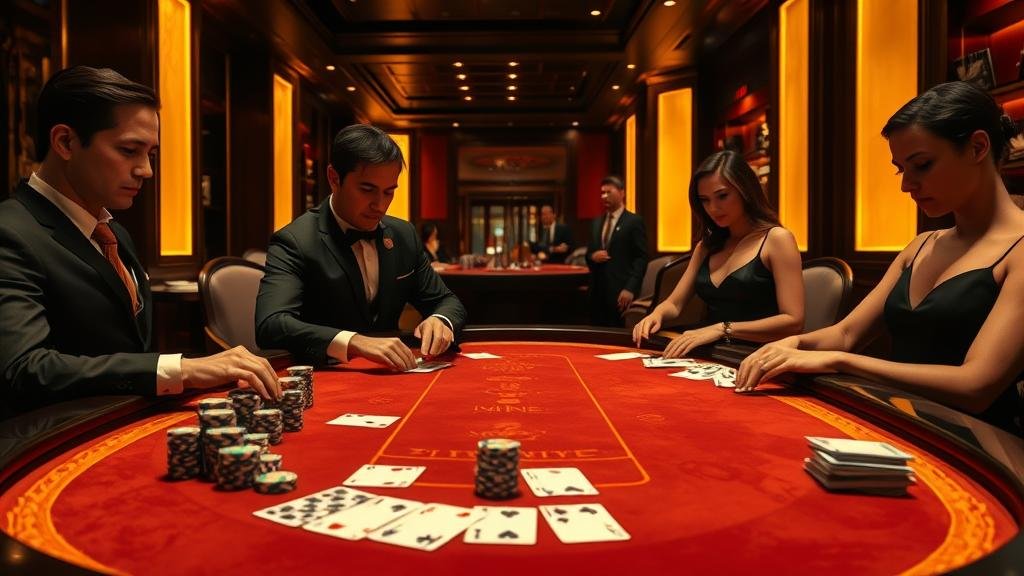 ตัวอย่างเค้าไพ่บาคาร่าถนนเล็ก แสดงไพ่สองติด