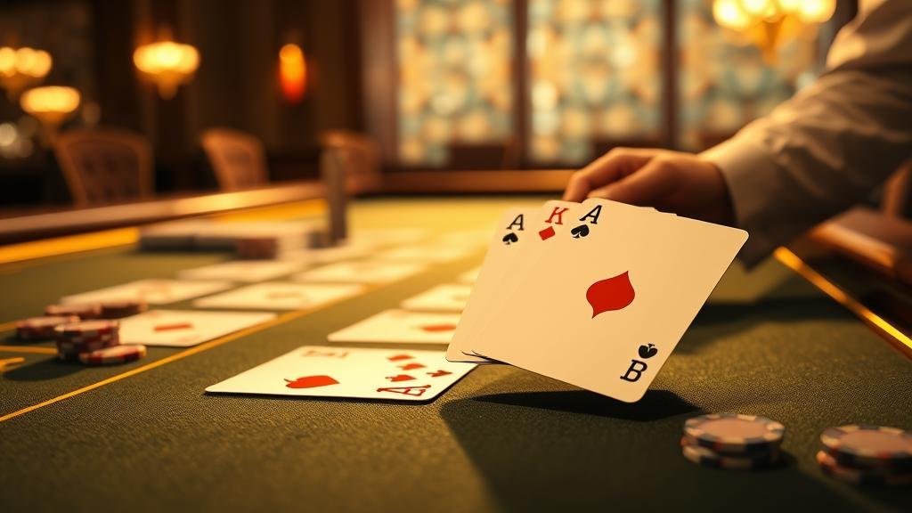 ตัวอย่างเค้าไพ่ปิงปองสั้นในบาคาร่า