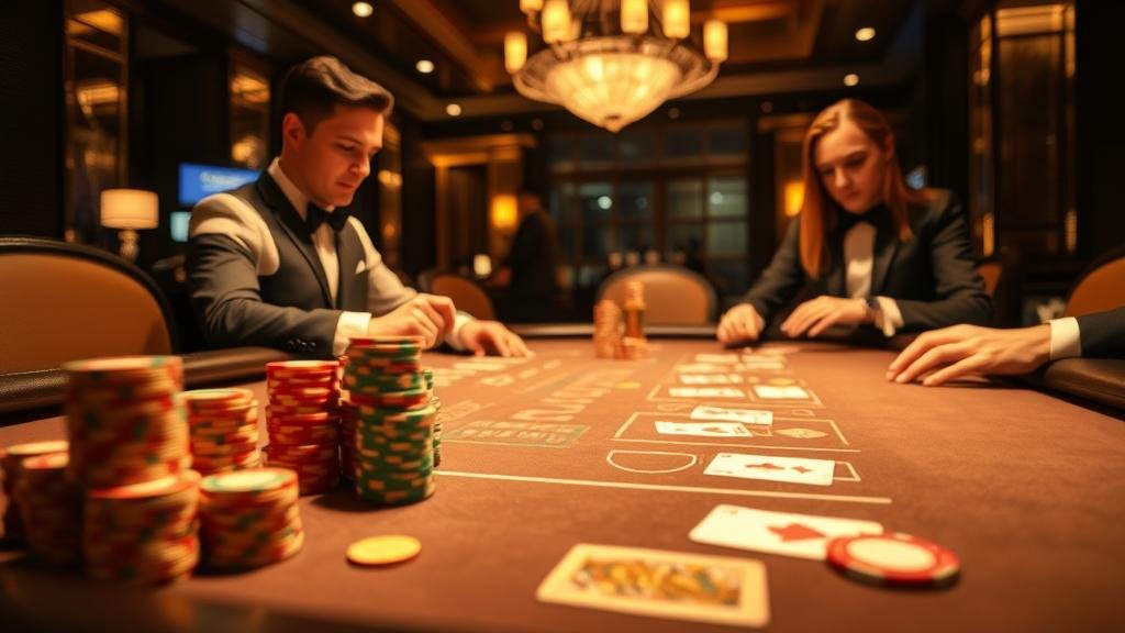 ตัวอย่างเค้าไพ่บาคาร่า เช่น ลูกปัด, ไม้ขีด, มังกร