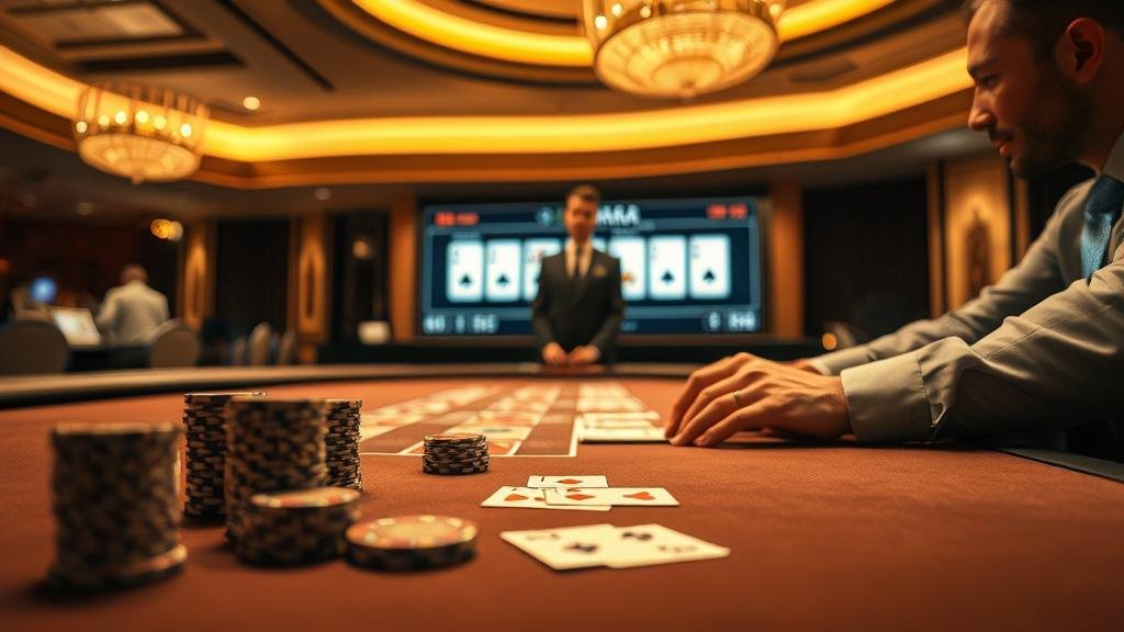 อินโฟกราฟิกแสดงกลยุทธ์การเดินเงินบาคาร่า