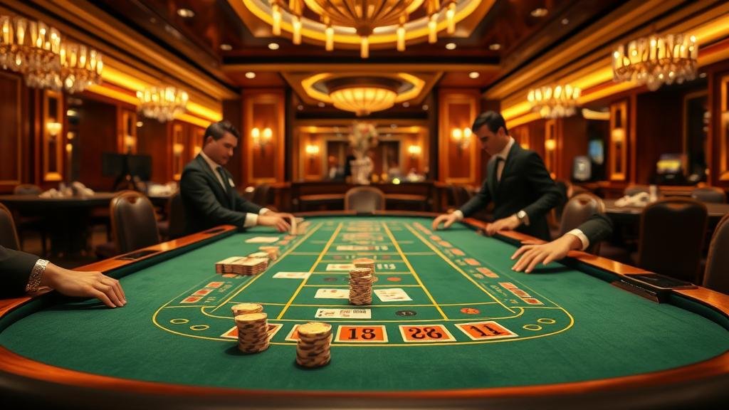 ดีลเลอร์สาวสวยในเกมบาคาร่า