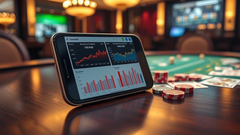 การบันทึกผลและจัดการงบประมาณบาคาร่าบนแท็บเล็ต