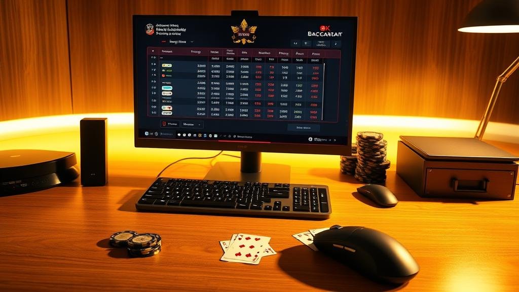 การวิเคราะห์บาคาร่าหลายโต๊ะบนเดสก์ท็อป