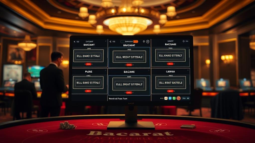 การเล่นบาคาร่าหลายโต๊ะบนแท็บเล็ตพร้อมกลยุทธ์