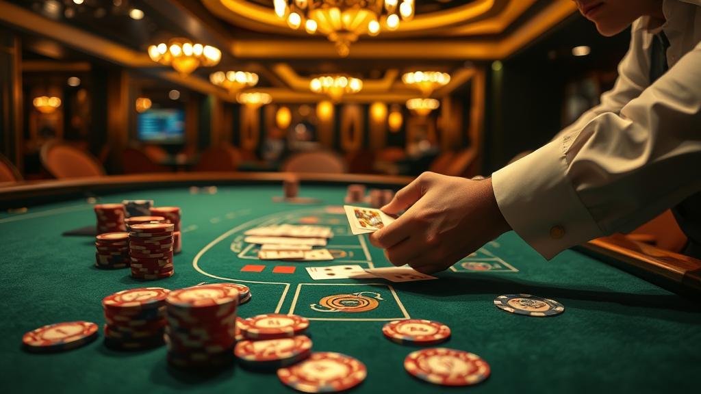 หน้าจอเกมบาคาร่า แสดงสถิติและประวัติไพ่