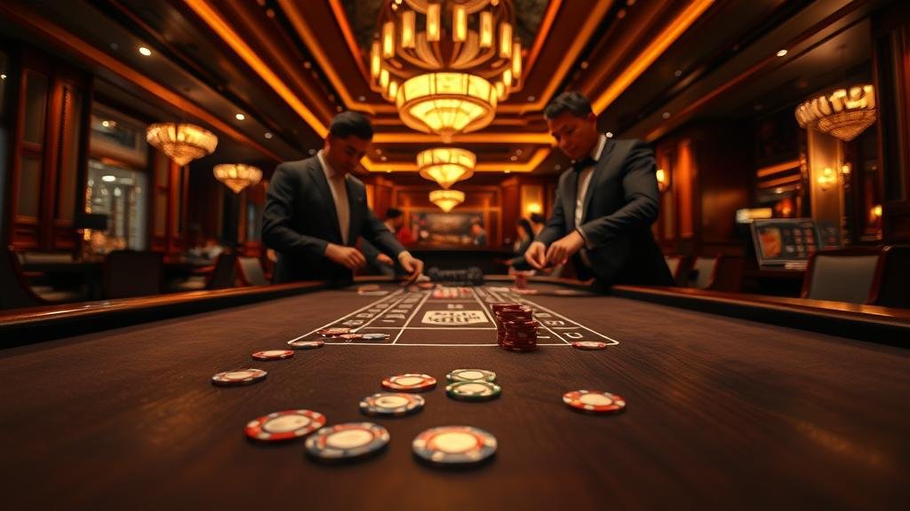 ภาพกราฟิกแสดงการบริหารเงินทุนในการเล่นบาคาร่า