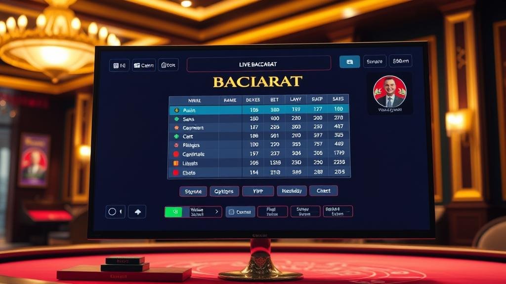 อุปกรณ์การเล่นบาคาร่า เช่น ไพ่และโต๊ะ