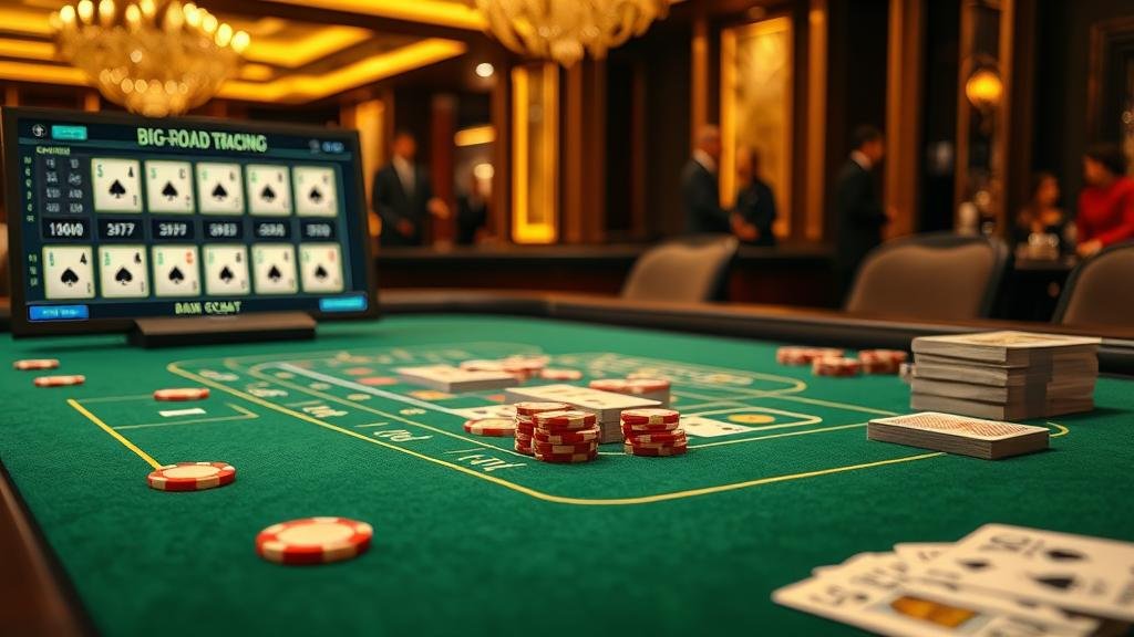 ตัวอย่างเค้าไพ่บาคาร่า สองติด และ ปิงปองยาว