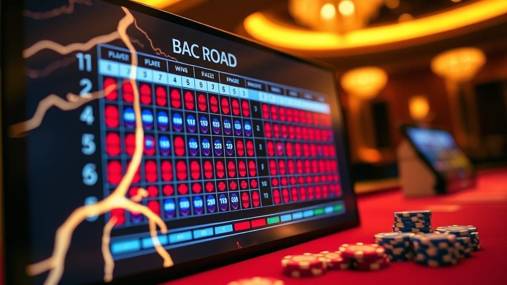 หน้าจอเกมบาคาร่า AE พร้อมตารางเดิมพัน